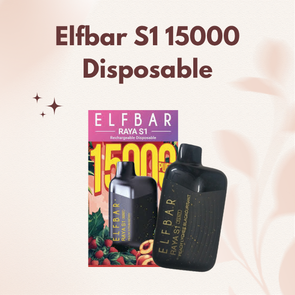 Elfbar S1 15000 Puffs Disposable Vape Device in multiple colors
